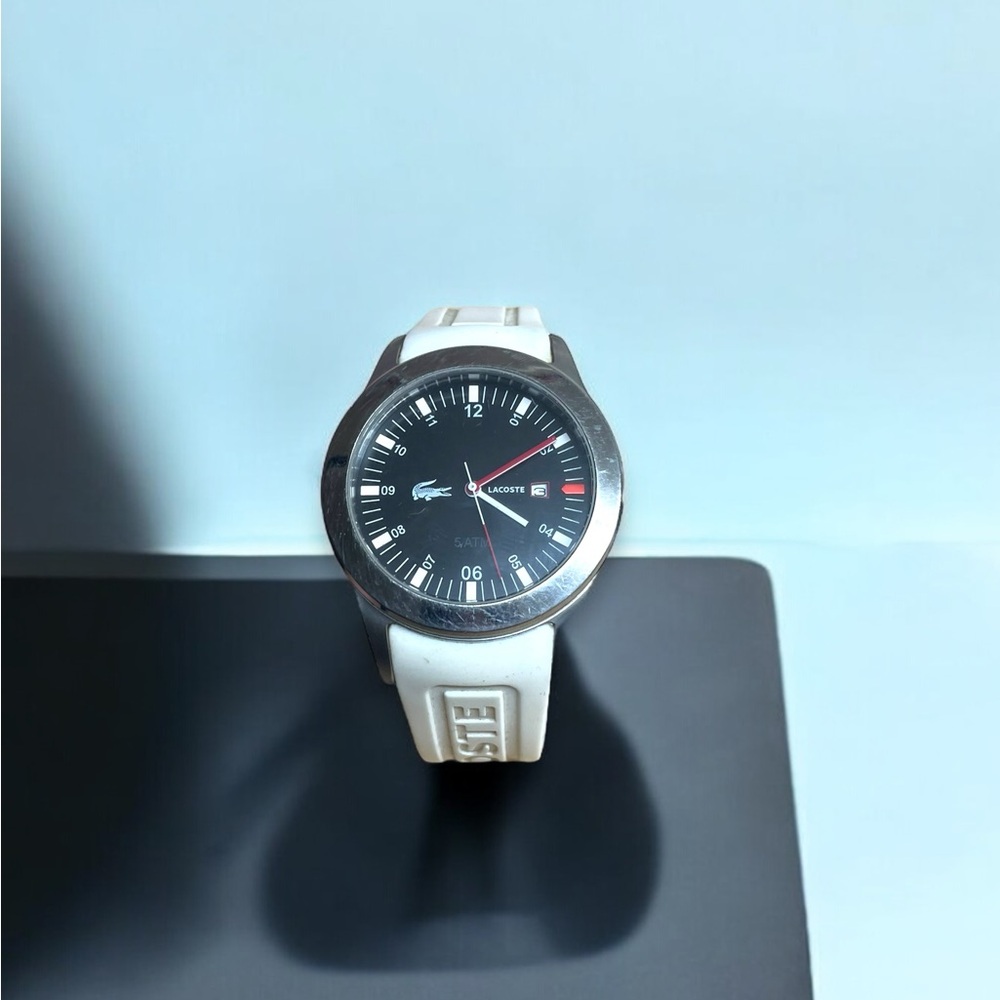✨MENS LACOSTE WATCH WHITE BAND✨